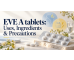 Illustration of eve a tablets featuring OTC tablet pack silhouette, headache and period-pain icons