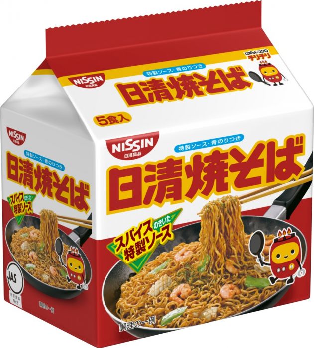 Nissin Foods】 Foods Yakisoba 5pcs-SAMURAI Drugstore