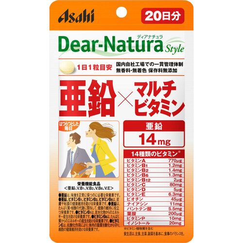 侍 DRUGSTORE｜Asahi Dear Natura Style Zinc x Multivitamins