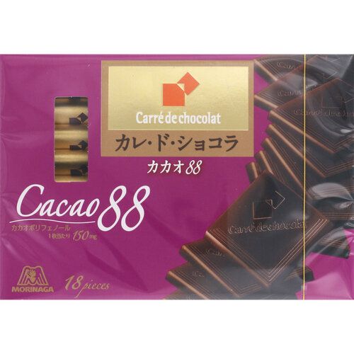 侍 DRUGSTORE｜MORINAGA Carre de Chocolat (Cacao 88) 18 sheets