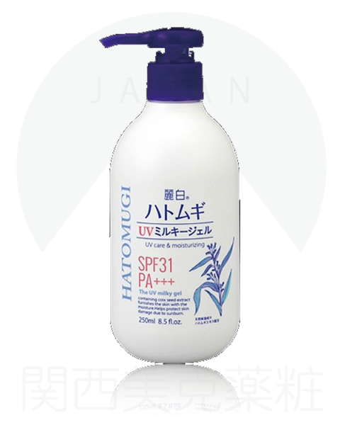 侍 DRUGSTORE｜【Kumano Oil】 Reihaku Hatomugi UV milky gel 250ml