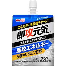 【Meiji】 Instant Energy Jelly, Energy & Multivitamin, Muscat Flavor, 180g 4902777311401image