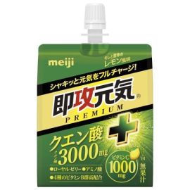 【Meiji】 Instant Energy Jelly Citric Acid + Lemon Flavor with a Sharp and Sour Taste 180g 4902777322148image