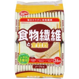 【Hamada Confect】 Fiber and whole wheat wafers 36 pieces 4902621005647image