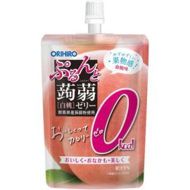 【ORIHIRO】 Purunto Konnyaku Jelly Standing Zero Calorie White Peach 130g 4571157252872image