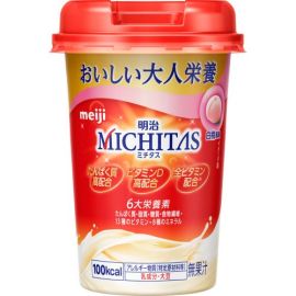 【Meiji】 May Balance MICHITAS Cup White Peach Flavor 125ml 4902705078604image