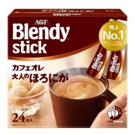【Ajinomoto】 Blendy Stick Cafe au Lait, Bittersweet for Adults, 24P 4901111970960image