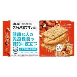 【Asahi Group Foods】 Cream Brown Rice Bran Plus Almond Cream 2 pieces x 2 4946842541027image