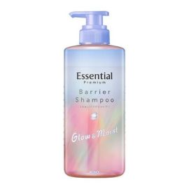 【Kao】 Essential Premium Moisture Barrier Shampoo Glow & Moist Pump 450ml 4901301457202image