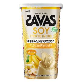 【Meiji】 SAVAS Soy Protein 100 Banana Flavor 196g 4902777351902image