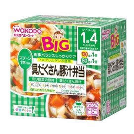 【Wakoudo】 BIG size Nutritional Market Pork miso soup bento box with lots of ingredients (for babies around 1 year and 4 months old) 2 packs 4987244177926image