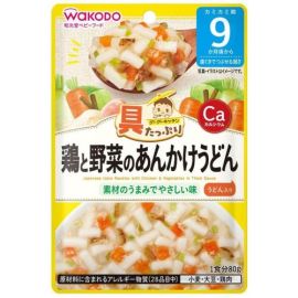 【Wakoudo】 Guu Guu Kitchen Chicken and vegetable udon with thick sauce (for babies from around 9 months old) 80g 4987244600820image