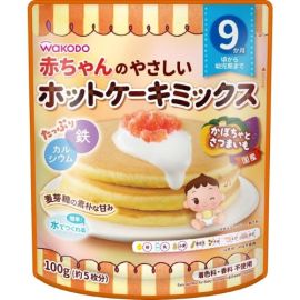 【Wakoudo】 Baby-friendly pancake mix, Pumpkin and sweet potato, (Suitable for babies from 9 months old) 100g 4987244183897image