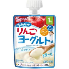 【Wakoudo】 MY Jelly Drink for babies aged 1 and up, Smooth Apple Yogurt Flavor 70g 4987244195456image
