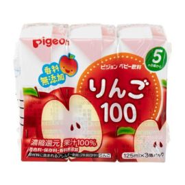 【Pigeon】 Baby drink, apple flavor, 125ml x 3 4902508135931image