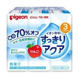 【Pigeon】 Baby drink, Refreshing Water Apple, 125ml x 3 4902508137713image