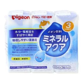 【Pigeon】 Baby drink, Mineral Aqua, 125ml x 3 4902508135122image