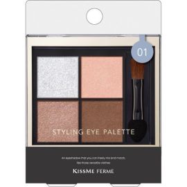 【Isehan】 Kiss Me Ferme Styling Eye Palette 01 Maison Beige 4901433040587image
