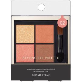 【Isehan】 Kiss Me Ferme Styling Eye Palette 02 Apricot Bijou 4901433040594image