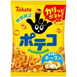 【Tohato】Poteko 6-Cheese Flavor 51g 4901940117550-1image