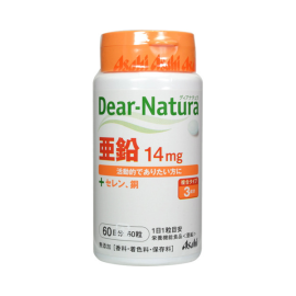 【Asahi Group Foods】 Asahi Dear-Natura Zinc Bar (Canned) 60 tablets 4946842635511image