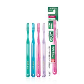 【SUNSTAR】 GUM dental Brush 3row compact #211M 4901616206397image