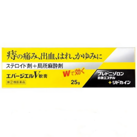 【Chugai Pharmaceutical】 Hemorrhoids Remedy Evergel V Ointment 25g 4987307240642image