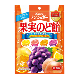 【Kanro】 Non-Sugar Fruit Throat Candy 90g 4901351036723image