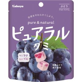 【Kabaya Foods】 Pureral Gummy Grape 58g 4901550269410image