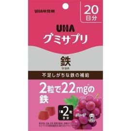 【UHA Mikakuto 】 Gummy Supplement Iron 40 tablets 4902750695542image