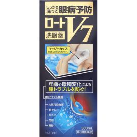 【Rohto Pharmaceutical】 Rohto V7 eye wash 500ml 4987241129270image
