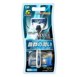 【Kaijirushi】 KAIRAZOR axia Holder with 1 Replacement Blade 5 Blades 4901331000607image