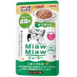 【AIXIA】 MiawMiaw juicy meat and fish mixed bonito 70g 4571104718765image