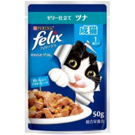 【Nestle Japan】 Purina Felix Pouch Soft Grilled Adult Cat Tuna 50g 4902201213561image