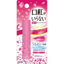 【Omi Brothers】 Menturm No Lipstick Medicinal Moist Lip Rose Pink 3.5g 4987036485017image