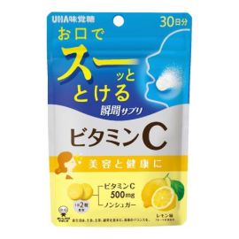 【UHA Mikakuto】 Instant Supplement Vitamin C Lemon Flavor 60 tablets 4902750735927image