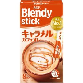 【AGF】 Blendy Stick Caramel Cafe Au Lait 8 sticks 4901111665767image