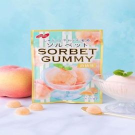 【Nobel 】Sorbet Gummy White Peach Flavor 50g 4902124072887image