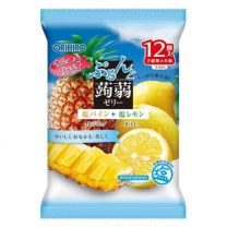 【ORIHIRO】 Purunto Konjac Jelly Salted Pineapple + Salted Lemon 20g x 12 pieces 4571157252414image