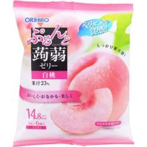 【ORIHIRO】 Purunto 蒟蒻果凍袋裝 白桃味 20g x 6個 4571157252193image
