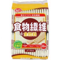 【Hamada Confect】 Fiber and whole wheat wafers 36 pieces 4902621005647image