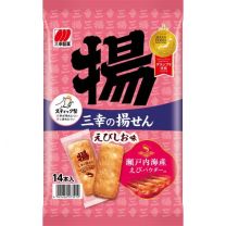 【三幸製果】 三幸炸米餅 蝦仁鹽味 14個 4901626073910image