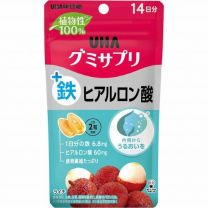 【UHA Mikakuto】 Gummi Supplement Iron + Hyaluronic Acid 14-day supply 28 capsules 4902750752917image
