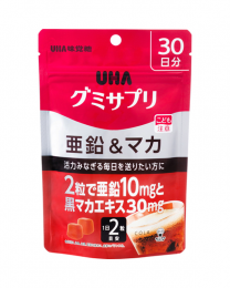 【UHA Mikakuto】 Gummi Supplement Zinc & Maca 30 Days 60 tablets 4902750654365image