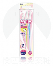 【貝印】 Pretty SLIM 細緻 修眉刀 (3入) 4901331000188image