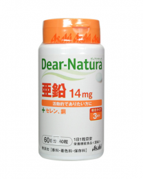 【Asahi Group Foods】 Asahi Dear-Natura Zinc Bar (Canned) 60 tablets 4946842635511image