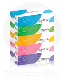 大王製紙 elleair 柔膚 抽取式面紙 180枚×５包 4902011713619image
