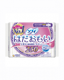 【Unicharm】 蘇菲極輕薄舒膚 衛生棉日用量多25cm 16片