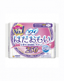 【Unicharm】 蘇菲極輕薄舒膚 衛生棉日用量多25cm 16片 4903111364275image