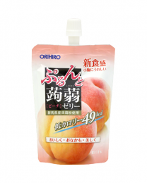 【ORIHIRO】 Purunto Konjac Jelly Standing Peach 130g 4571157254296image